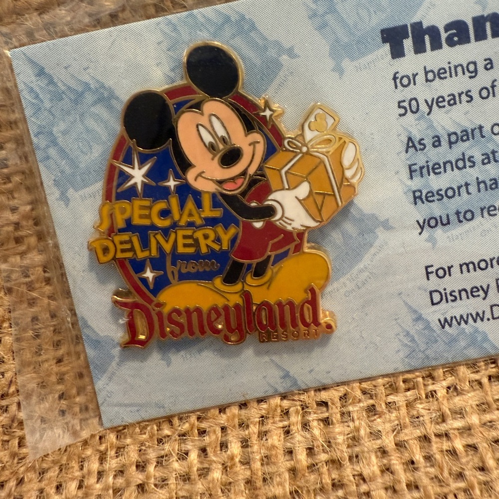 NWT Disneyland Resort 2005 Collectible Pin, 50th Anniversary, ~ 1.5” x 1.5”
